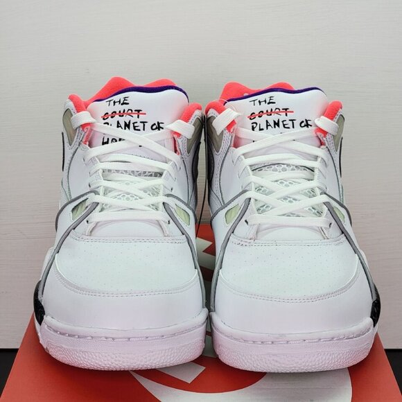 Nike Air Flight 89 - New Men's White/Silver Casual Training Shoe CW2616-101 - Picture 5 of 8